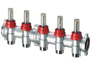 Коллектор FAR FK 3982 13406, евроконус, 1" x 3/4", 6 выходов