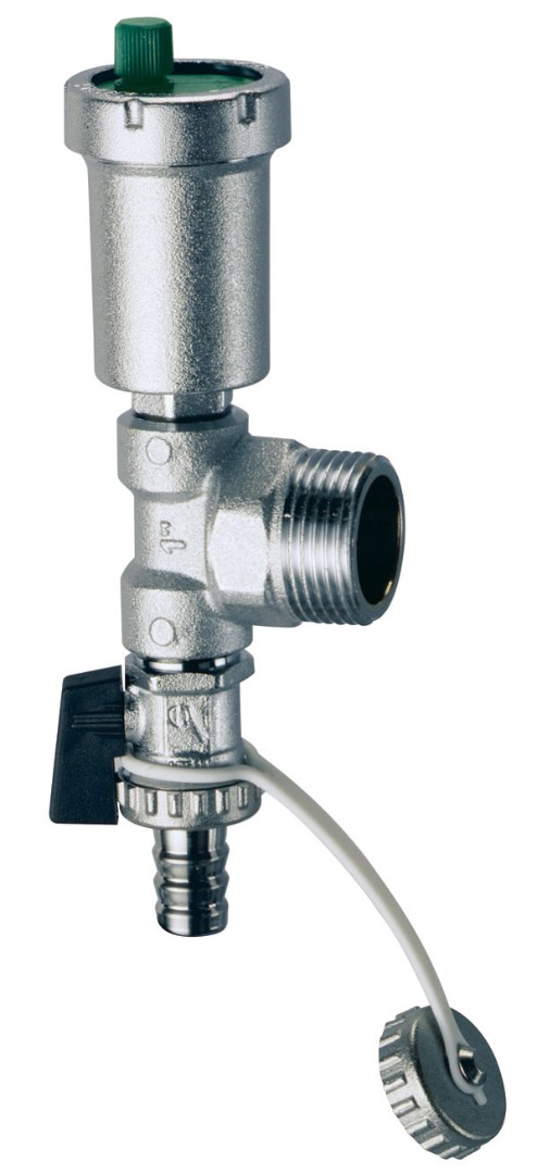 Хромированный коллекторный узел FAR FK 4071 M11438, 1 1/4", 1 выходов