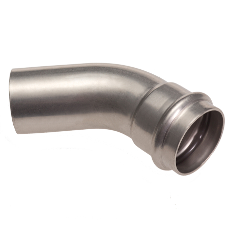 Двойной Пресс-отвод 45° CON-PIPE PRESSINOX, тип А OD 18x18 (DN 15x15) AISI 304