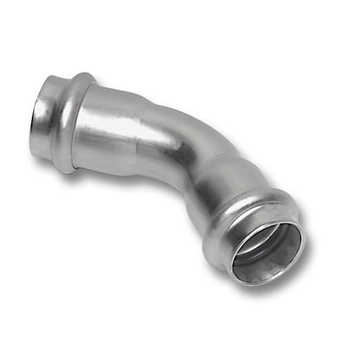 Двойной Пресс-отвод 45° CON-PIPE PRESSINOX, тип А OD 22x22 (DN 20x20) AISI 304