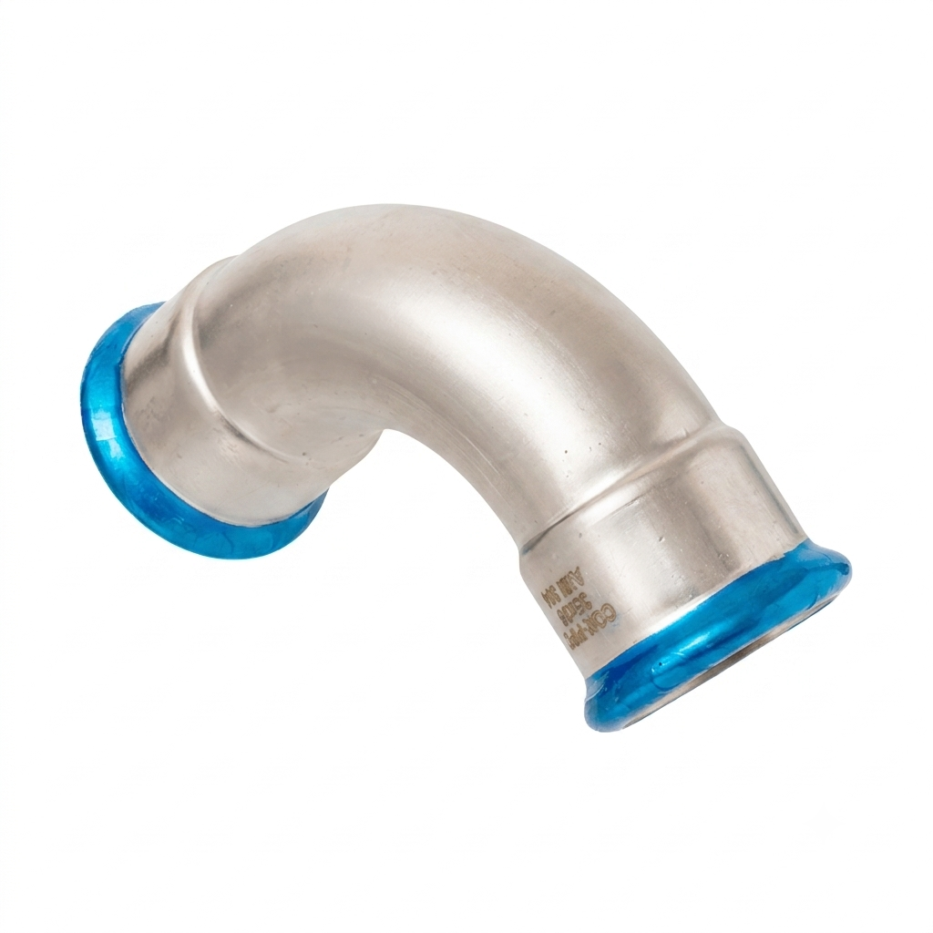 Двойной Пресс-отвод 90&deg; CON-PIPE PRESSINOX, тип A OD 22x22 (DN 20x20) AISI 304