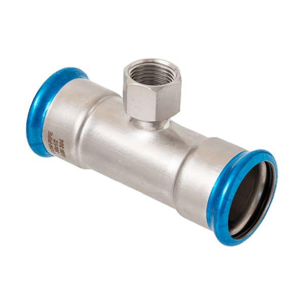 Пресс-тройник 90&deg; CON-PIPE PRESSINOX ВР OD 35xRc1 1/4"х35 (DN 32xRc1 1/4"х32) AISI 304