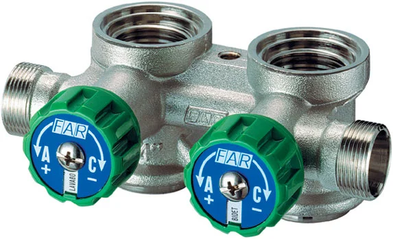 Коллектор FAR FC 5260 C34, 3/4", 2 выходов