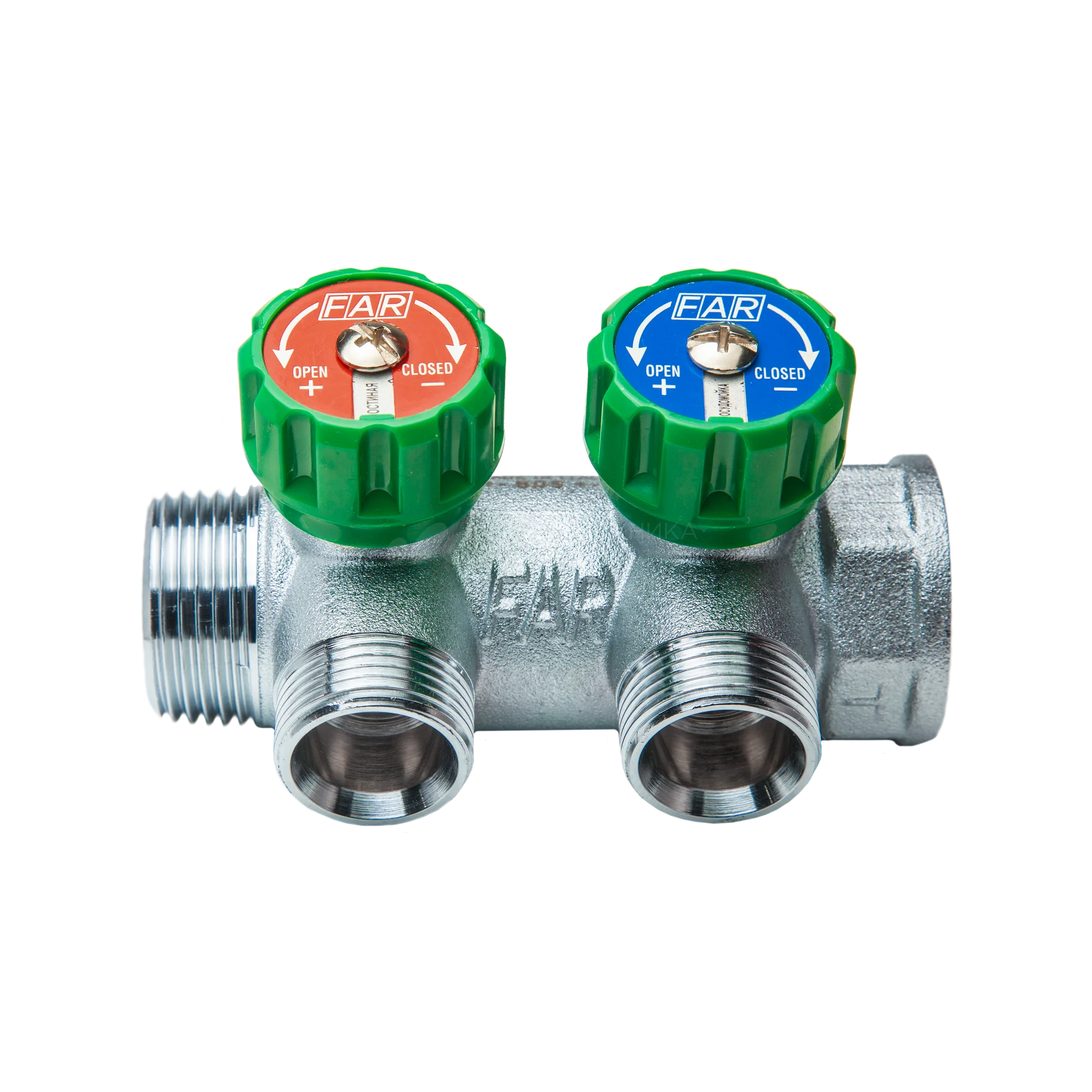 Коллектор FAR FC 8345 34, 1x1/2"x3/4", 10 выходов