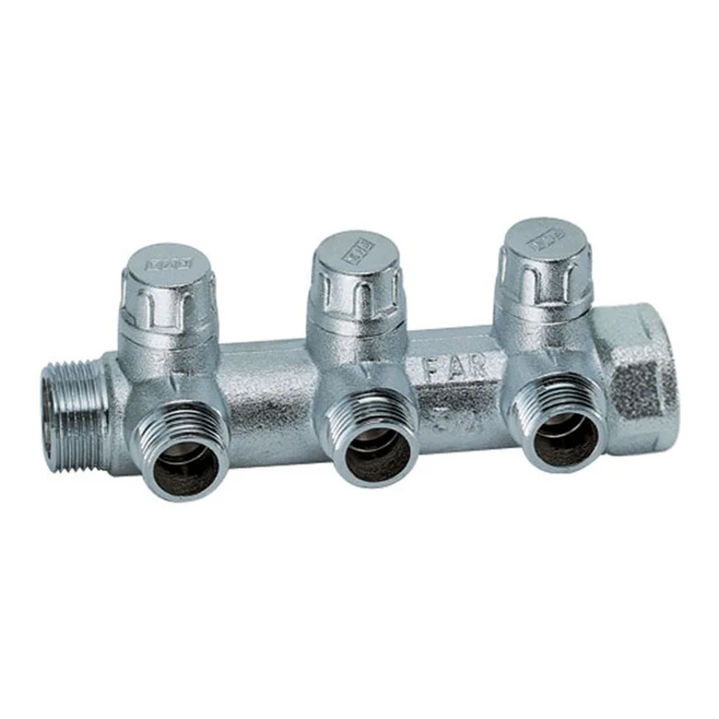 Коллектор FAR FK 3428 8, евроконус, 3/4", 12 выходов