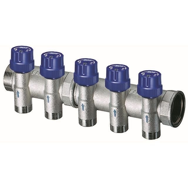 Коллектор FAR FK 3467 11210, 1" x 1/2", 10 выходов