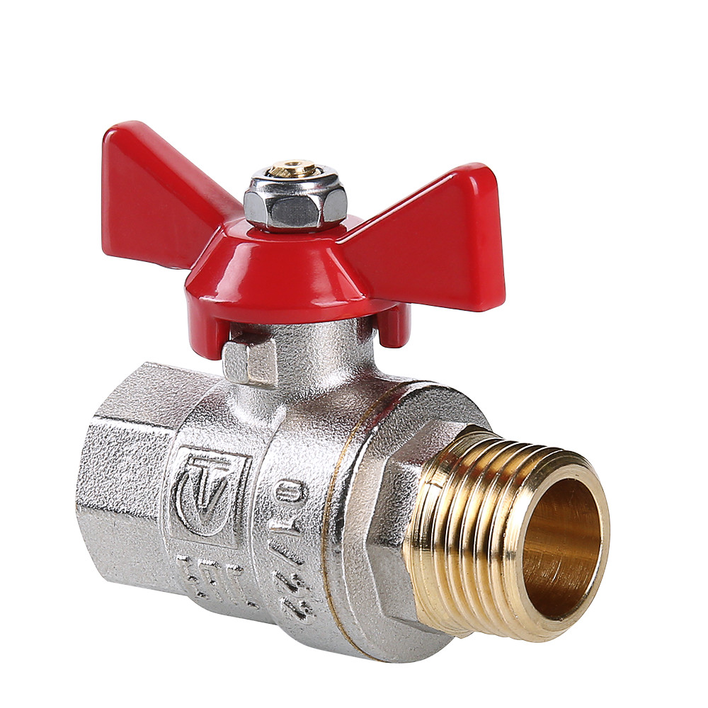 Кран шаровой BASE, рукоятка бабочка 1" вн.-нар VALTEC