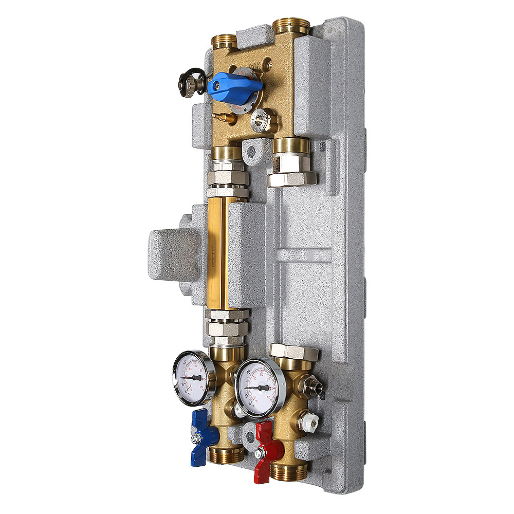Насосная группа с байпасом и трехходовым клапаном для систем VARIMIX 1 1/4" - 3W-KV4 VALTEC