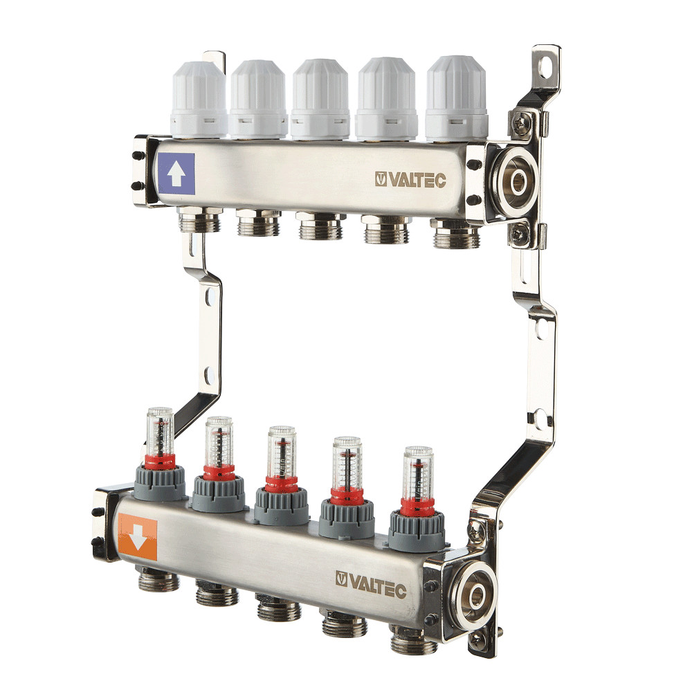 Коллекторный блок VALTEC VTc.579.EMN.0604, 4 выхода, 1