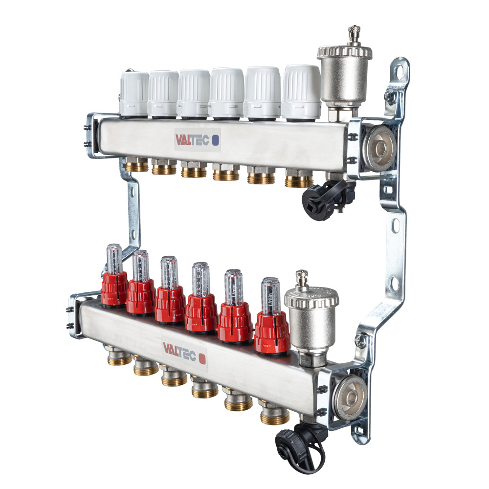 Коллекторный блок VALTEC VTc.586.EMNX.0603, 3 выхода, 1