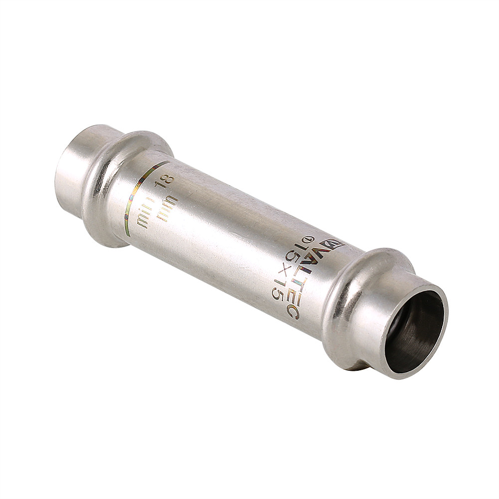 Муфта надвижная нержавеющая сталь 35х35 VALTEC
